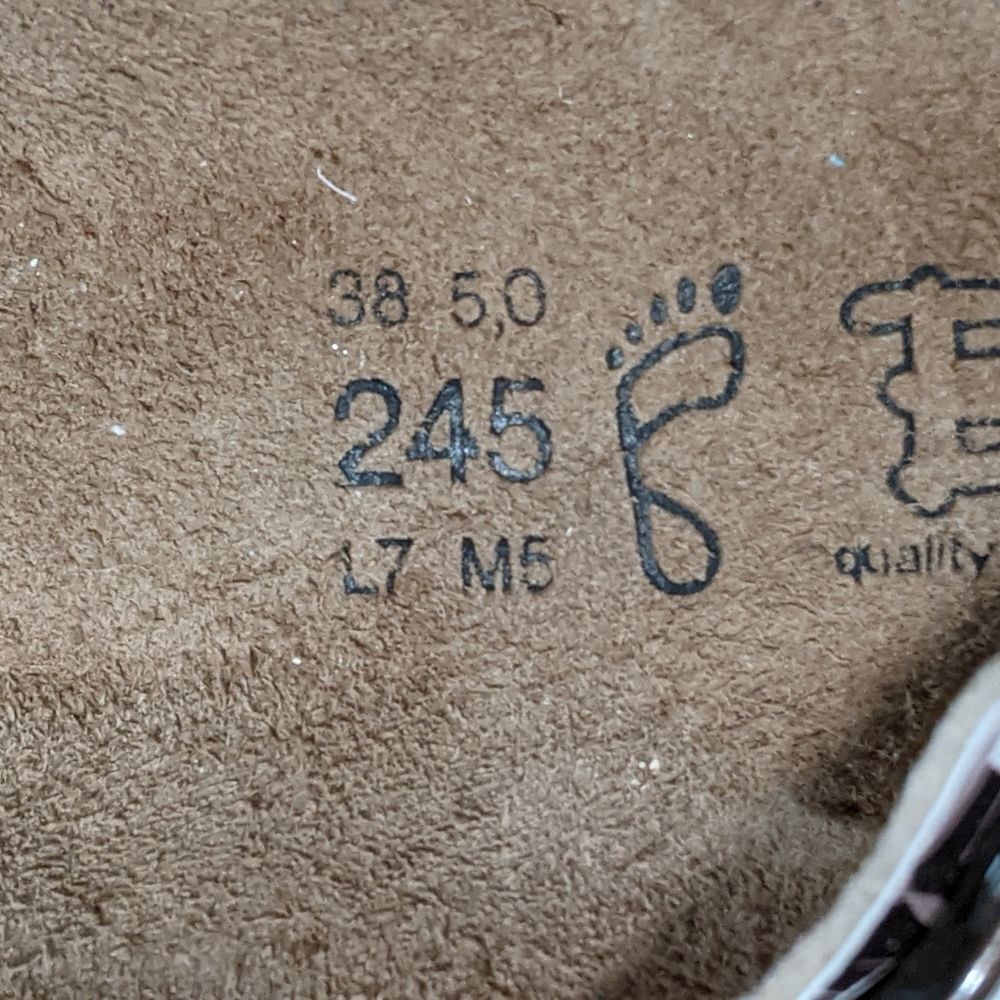 Birki's Birkenstock between toe thonged splatter print sandal slip on op… - Picture 10 of 12